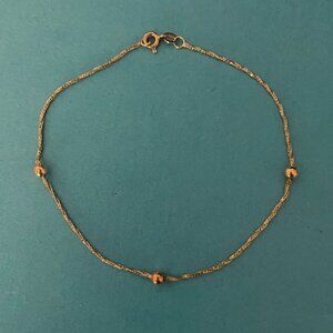 14K GOLD Ball Bracelet/Anklet